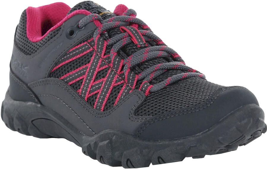 Regatta Edgepoint waterdichte wandelschoenen voor kinderen Kinderen (Staal Roze Fusie)