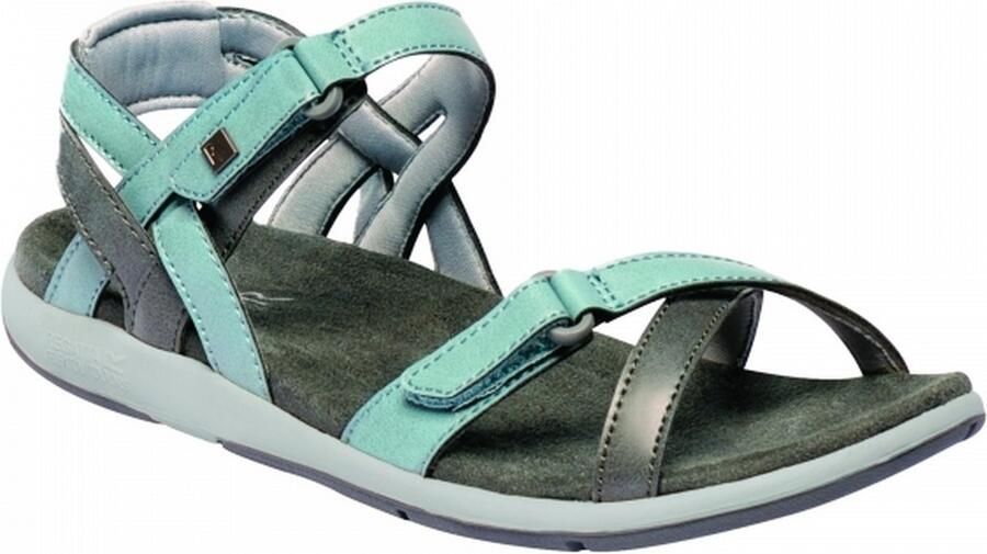 Regatta Grote Buiten Vrouwen Dames Lady Santa Cruz Open Teen Sandalen (Steenblauw lichte steen)