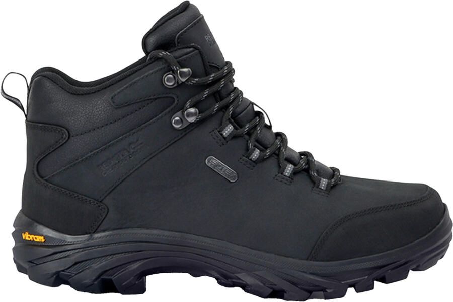 Regatta Grote buitenshuis Heren Burrell Leren Wandelschoenen (Zwart)