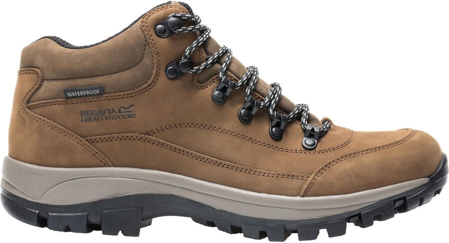 Regatta Heren Bayton Leren Mid Cut Wandelschoenen (Bruin)