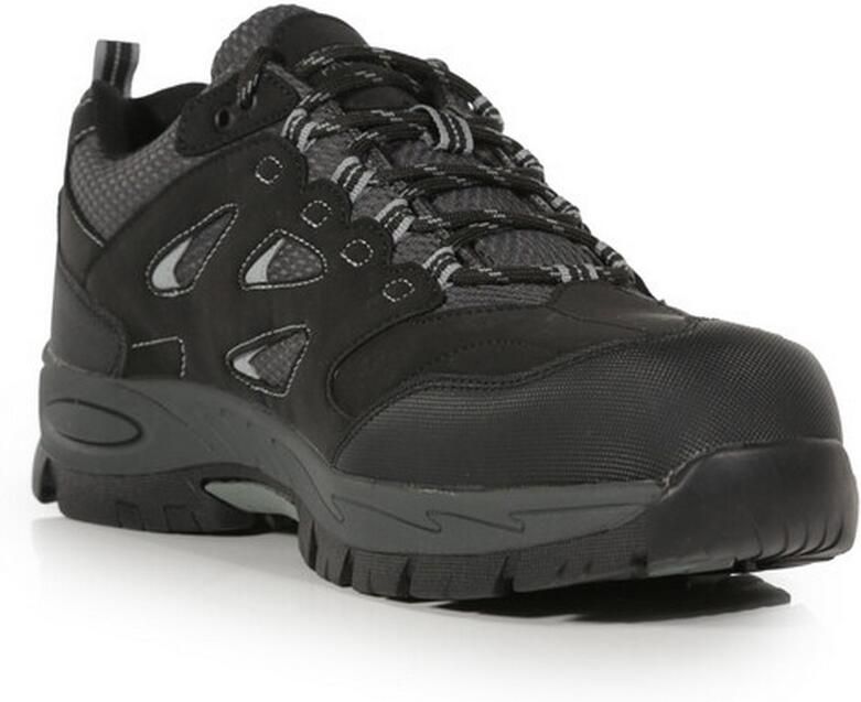 Regatta Heren Mudstone Nubuck Veiligheidstrainers (Zwart Graniet)