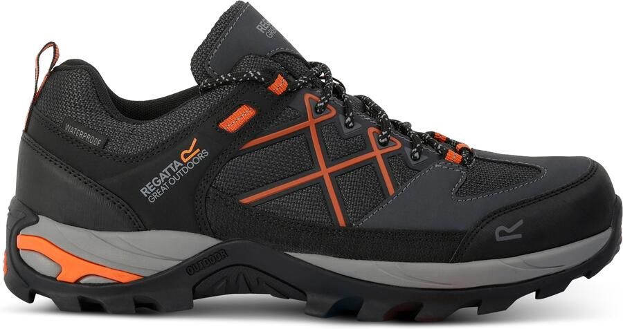 Regatta Heren Samaris III Laag Loopschoenen (Graniet Blazuur Oranje)