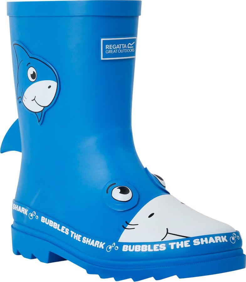 Regatta Kinderen Kinderen Mudplay II Bubbles De Haai Wellington Laarzen (Blauw)