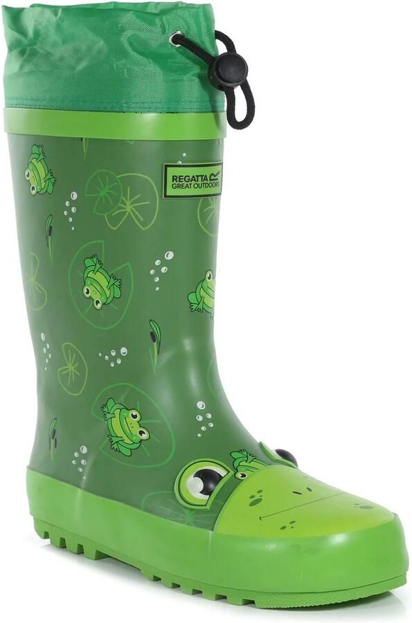 Regatta Kinderen Kinderen Mudplay Jnr Frog Square Wellington Boots (Kikkergroen)