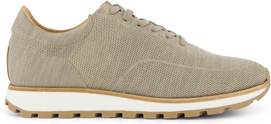 Rehab Beige sneaker textiel witte zool