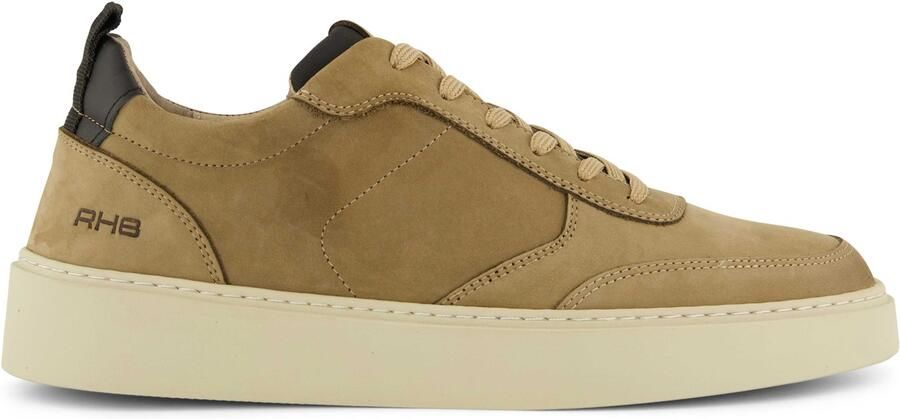 Rehab Leren sneakers effen camel