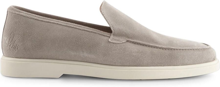 Rehab loafer beige met witte zool SIMON leer