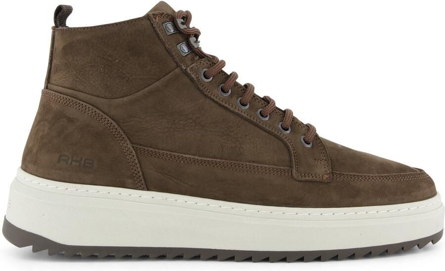 Rehab Sneakers bruin nubuck leer rubberzool