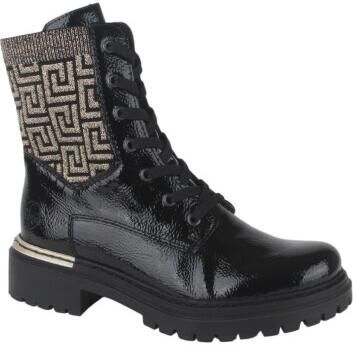 Rieker 72607-00 dames veterboots sportief