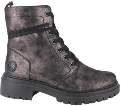 Rieker 72675-00 dames veterboots sportief