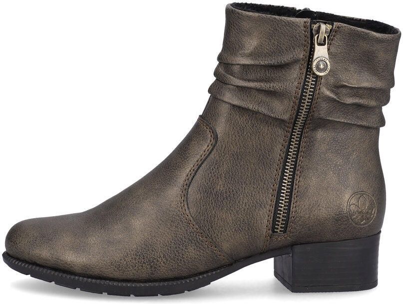 Rieker 78656-90 Dames Leren Laarzen Metaalachtig
