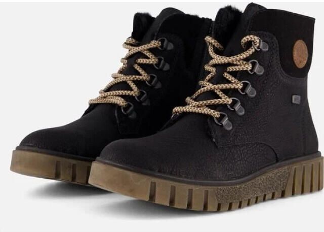Rieker Kort veterlaarsje y3433-00 black