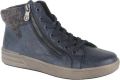 Rieker X0709-14 dames veterboots sportief - Blauw