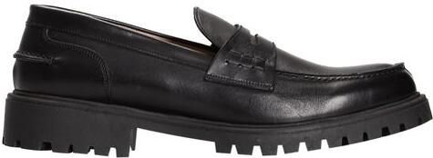 Roberto Pepe Luxury Roberto Pepe Luxe Zwarte Kalfsleren Mannen Loafer