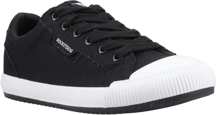Rocket Dog Cheery Low Dames Zwarte Sneakers Van Katoen
