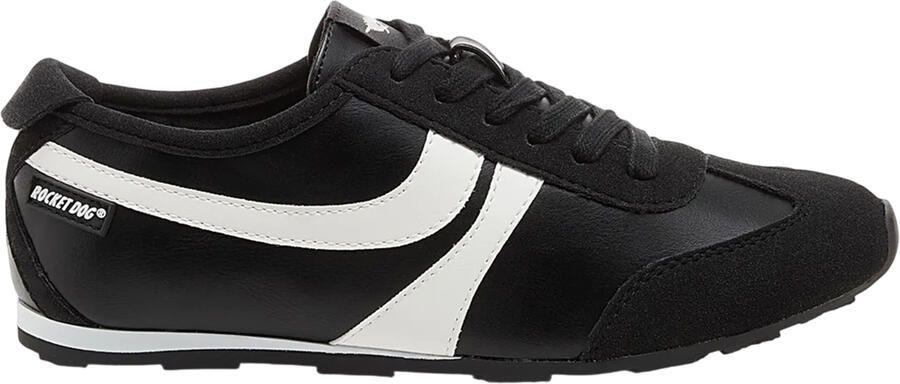Rocket Dog Dames Destin PU Sneakers (Zwart Wit)