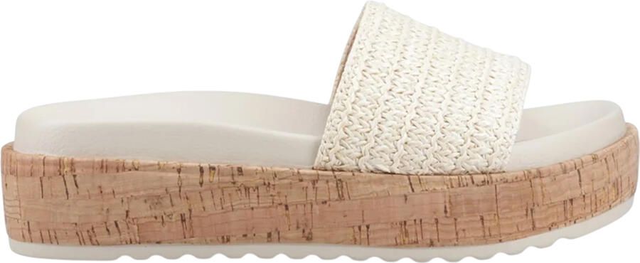 Rocket Dog Dames Faye Alti Raffia Suede Sandalen (Natuurlijk)
