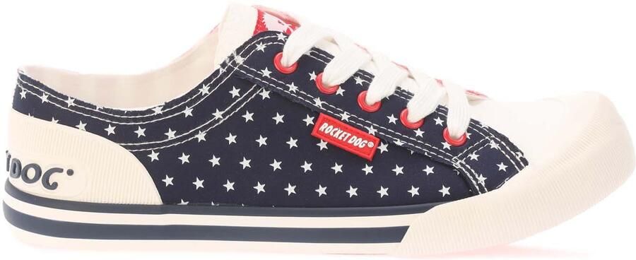 Rocket Dog Dames Jazzin Spangle Banner Pumps in Rood marineblauw