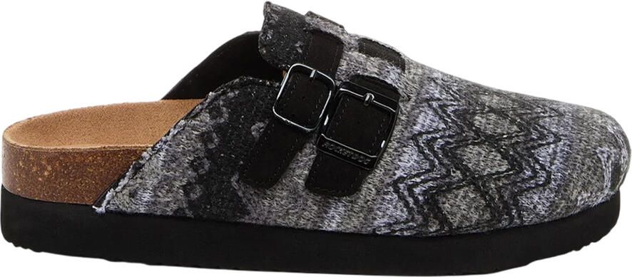 Rocket Dog Dames Abel Plus Zig Zag muiltjes (Zwart)