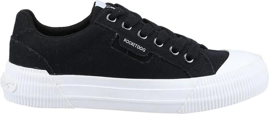Rocket Dog Dames Cheery 12A Canvas Trainers (Zwart)