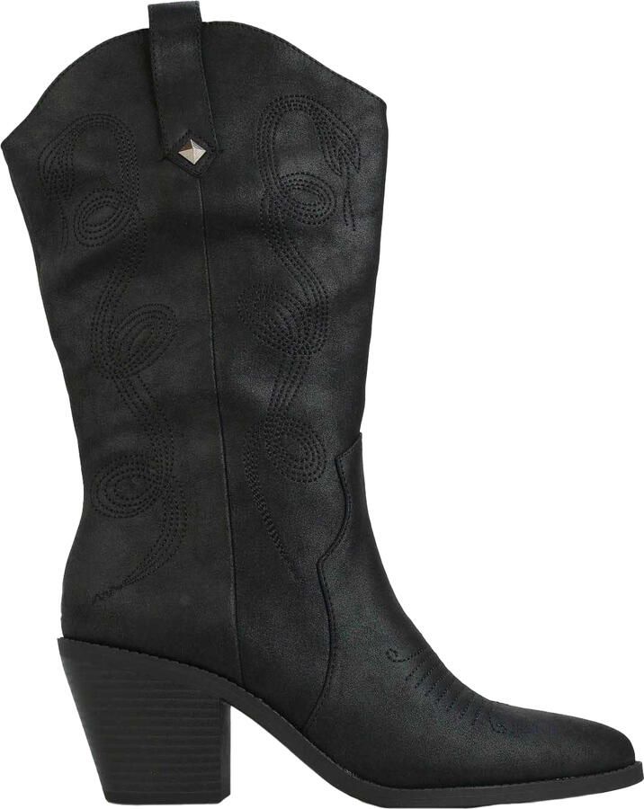 Rocket Dog Dames Feria Geborduurde Cowboylaarzen (Zwart)