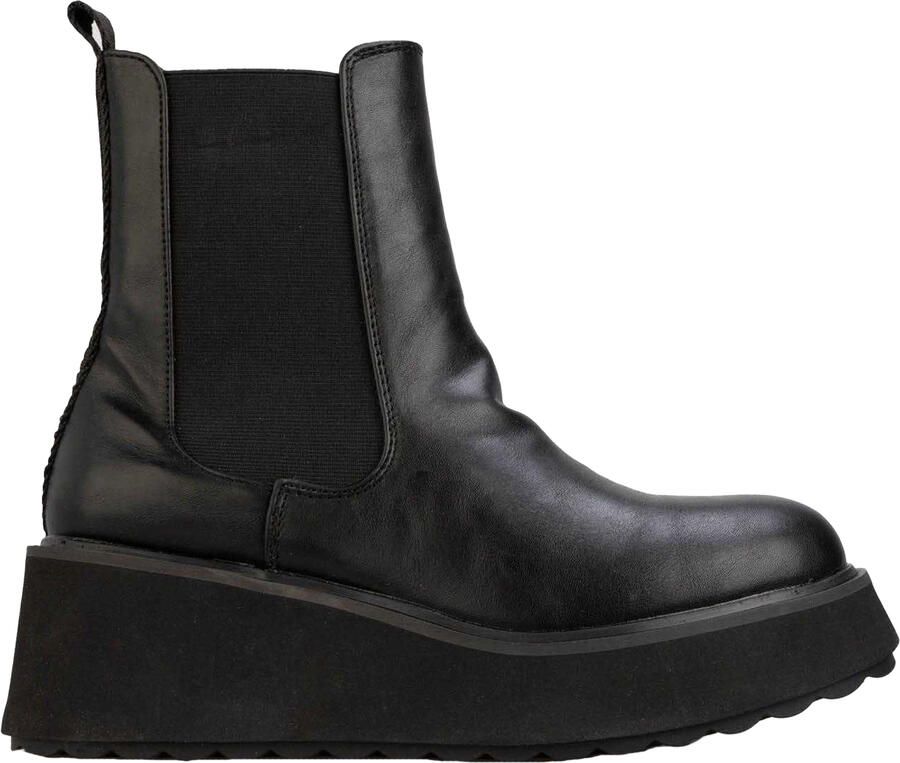 Rocket Dog Dames Heyday Platform Enkellaarsjes (Zwart)