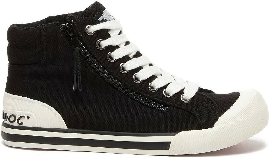 Rocket Dog Dames Jazzin Hi Trainers (Zwart)