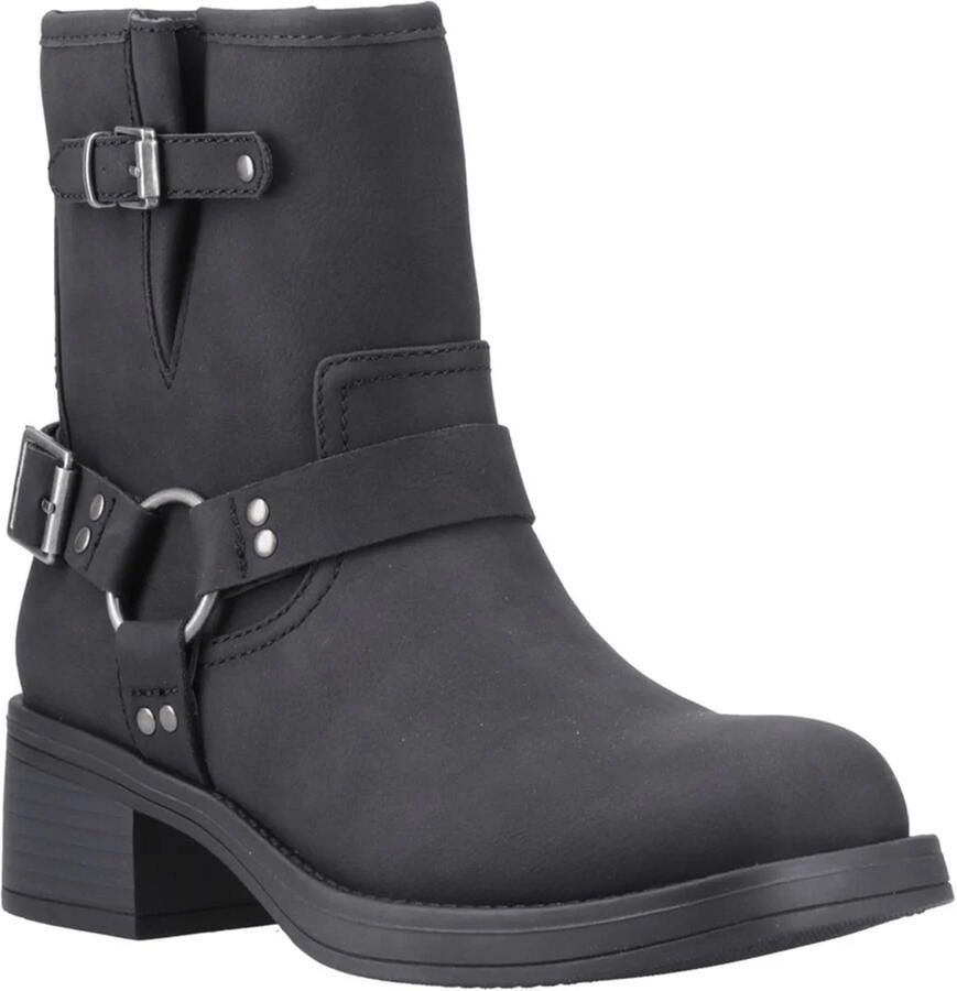 Rocket Dog Dames Nino Mid Cut Biker Boots (Zwart)