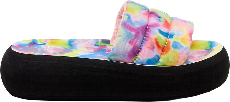 Rocket Dog Dames Splash Loyal Tie Dye Sliders (Roze Multikleurig)