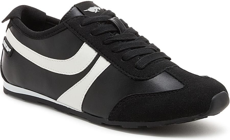 Rocket Dog Destin PU Combo Polyurethaan Dames Zwart Wit Sneakers