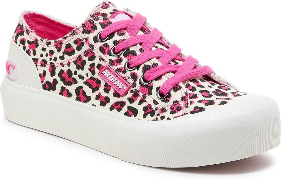 Rocket Dog Jazzin Plus Monroe Cotton Damestrainers Hot Pink