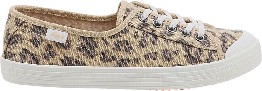 Rocket Dog Lage canvas sneakers met luipaardprint voor dames (Tan)