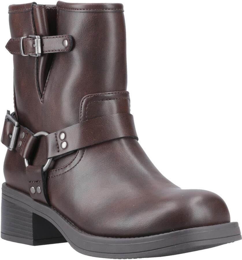 Rocket Dog Nino Faux Leather Dames Bruine Hakken Enkelboots