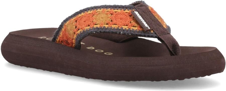 Rocket Dog Spotlight Marlow Textiel Vrouwen Bruin Multi Flip Flops