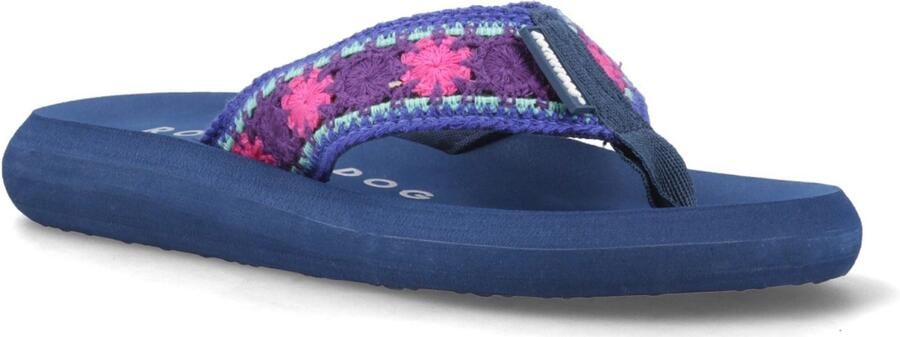 Rocket Dog Spotlight Marlow Textiel Vrouwen Paarse Multi Flip-Flops