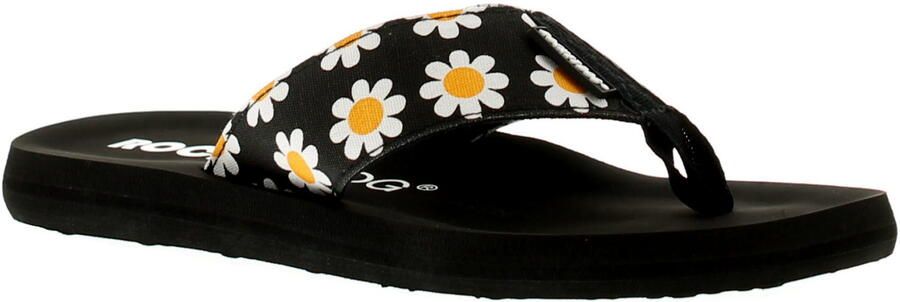 Rocket Dog Women's Adios Daisy Fields Flip Flops in Black