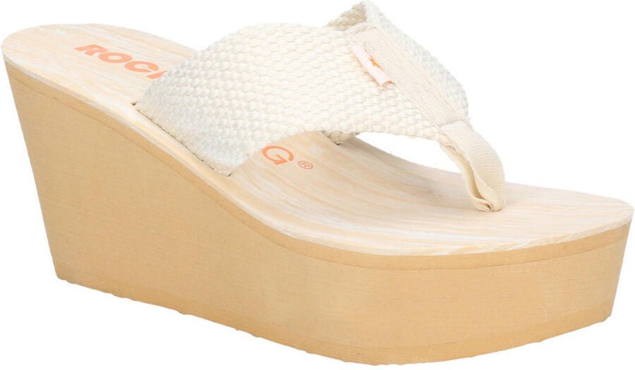 Rocket Dog Womens Diver Webbing Slip On Wedge Teenslippers