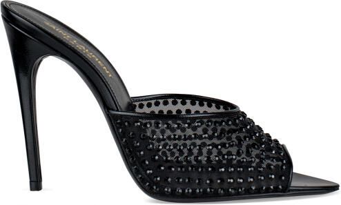 Saint Laurent Blonde Muiltjes Zwart