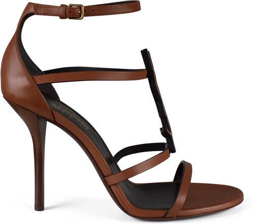 Saint Laurent Cassandra Sandalen Bruin