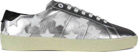 Saint Laurent Court Klassieke Sneakers Zilver