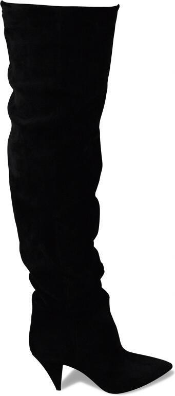 Saint Laurent Era 85 overknee laarzen Zwart