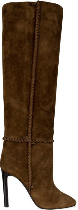 Saint Laurent Mica Laarzen Bruin