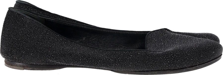 Saint Laurent Pre-owned Saint Laurent Glanzende Ballerina's in Zwarte Glitters