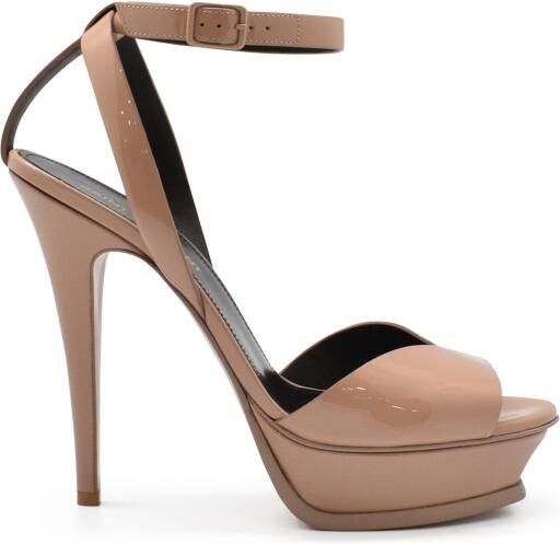 Saint Laurent Tribute Lips Sandalen Roze