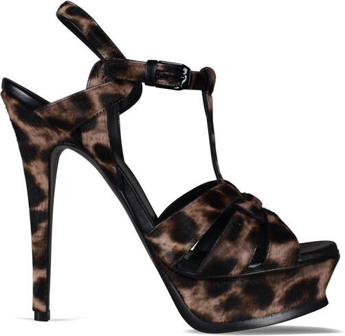 Saint Laurent Tribute Sandalen Bruin