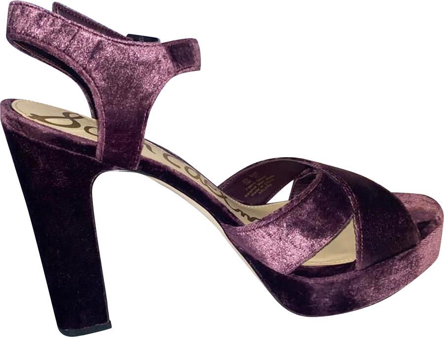 Sam Edelman Arlene platformhakken 115 in paars fluweel