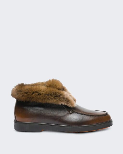Santoni Dames loafer leer