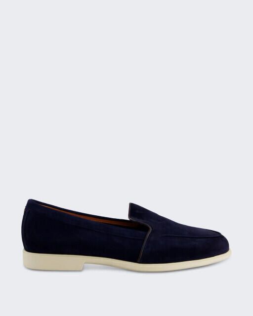 Santoni Dames malibu loafer blue