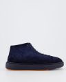 Santoni Heren dump high sneaker - Blauw