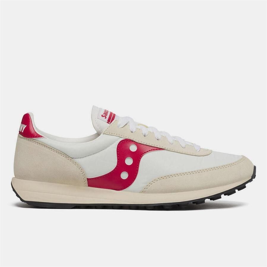 Saucony Suède sportschoenen voor heren (Wit Rood)
